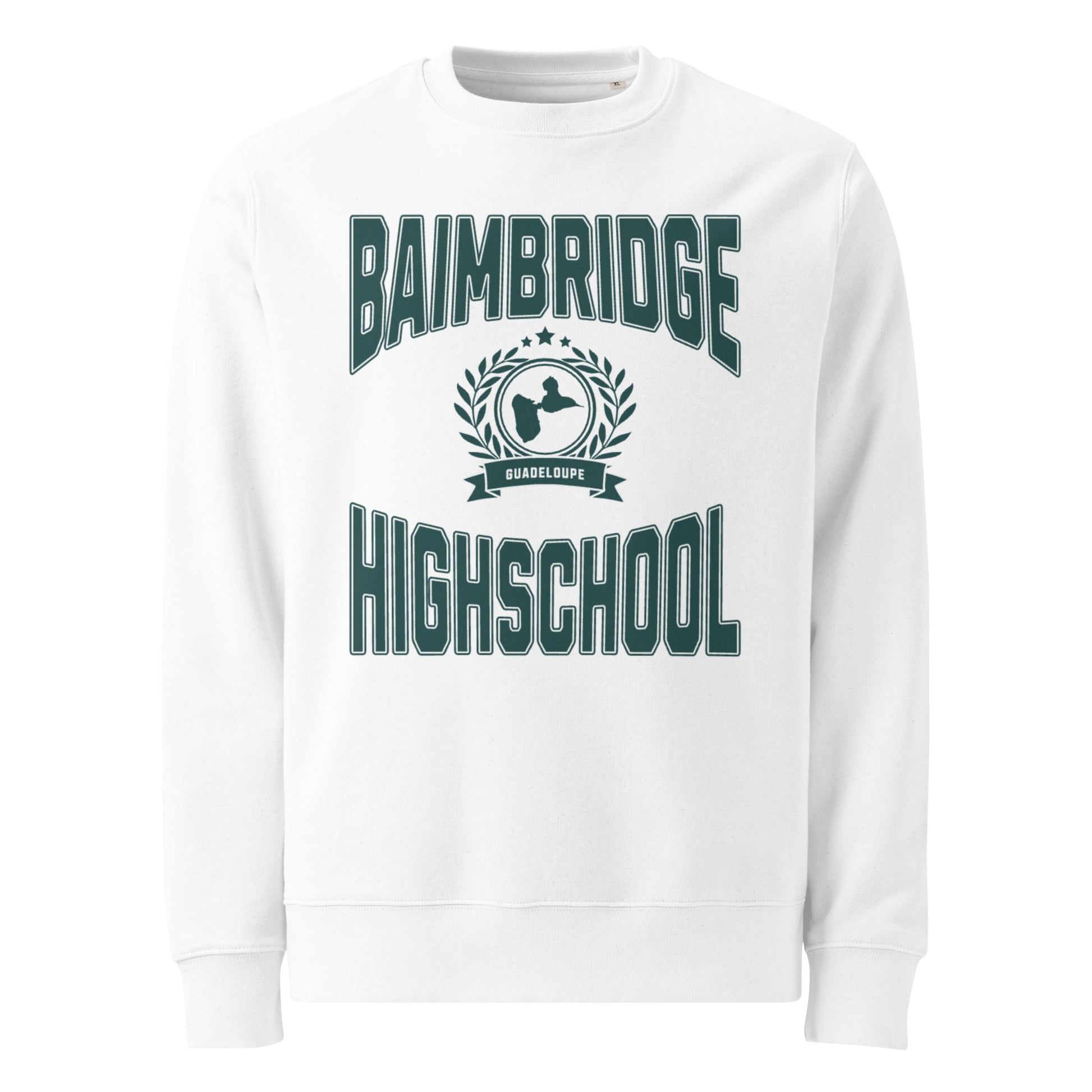 SWEATSHIRT BLANC UNISEXE BAIMBRIDGE HIGH SCHOOL - BLACK LEGACY STREETWEAR