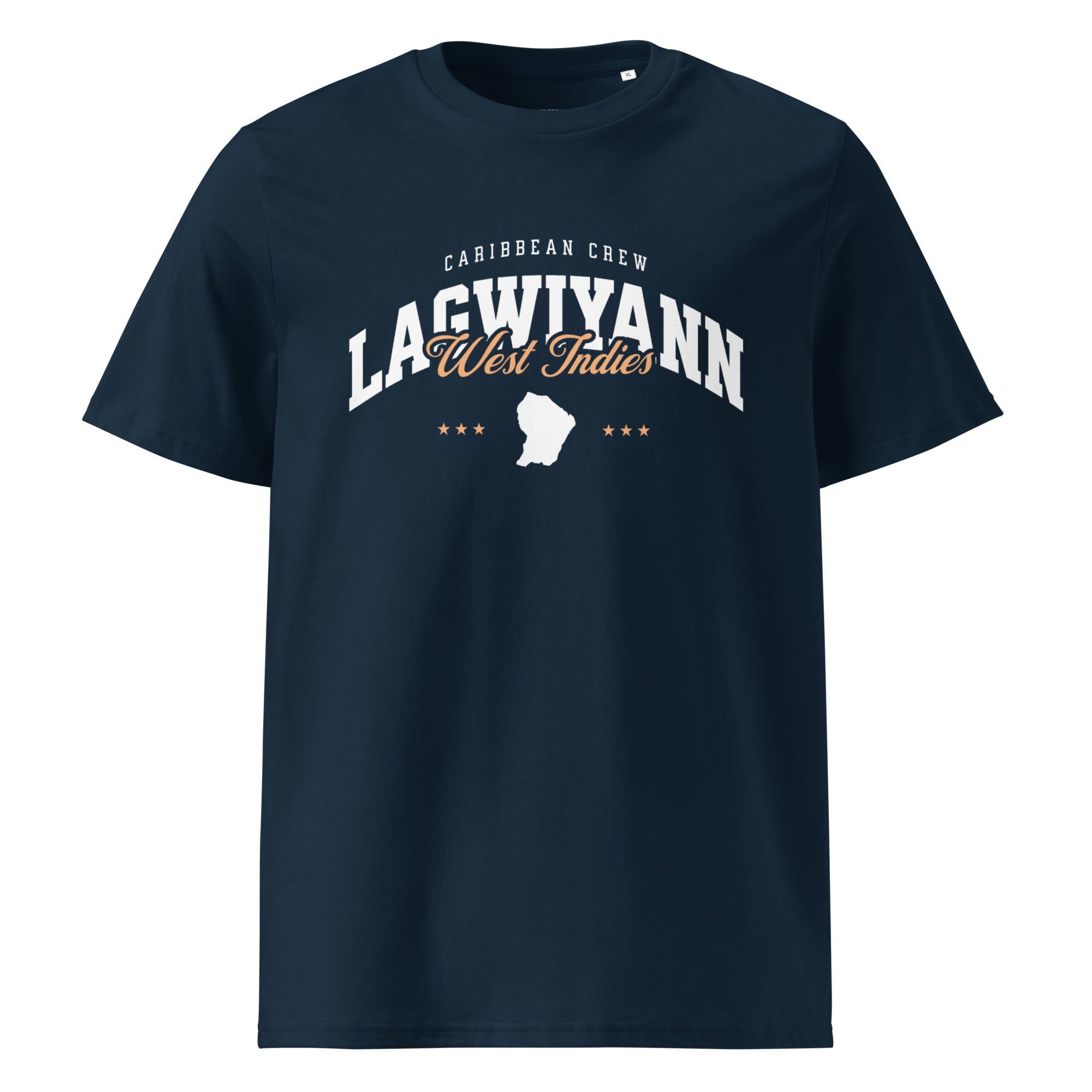 T-SHIRT MARINE UNISEXE LAGWIYANN WEST INDIES - BLACK LEGACY STREETWEAR
