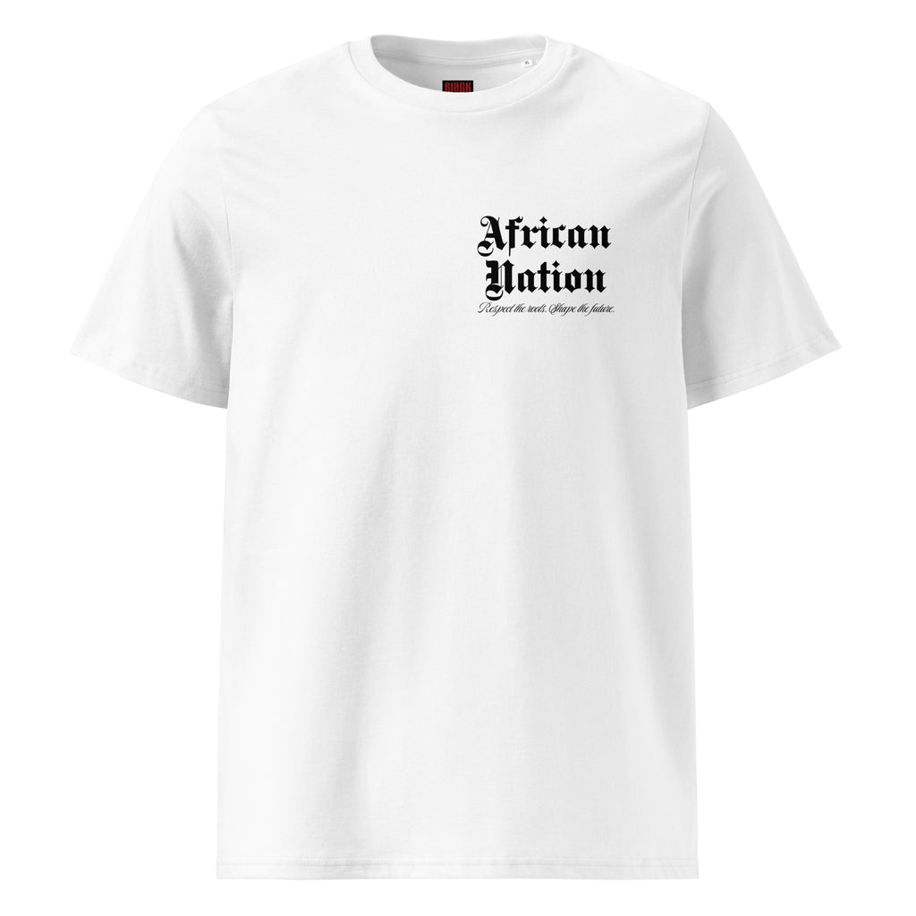 T-shirt unisexe blanc - AFRICAN NATION - BLACK LEGACY STREETWEAR