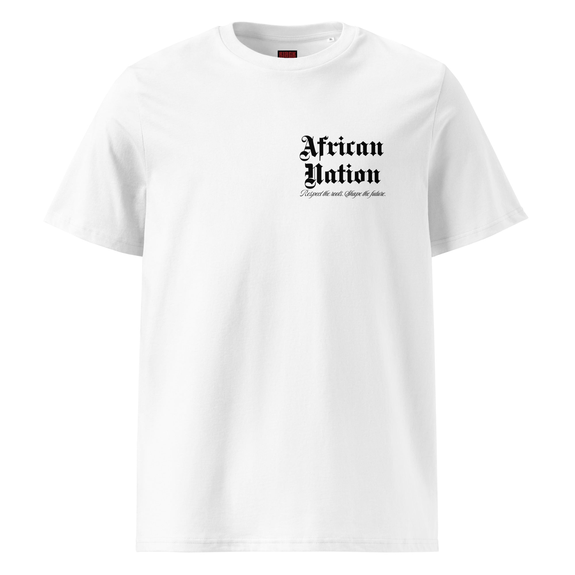 T-shirt unisexe blanc - AFRICAN NATION - BLACK LEGACY STREETWEAR