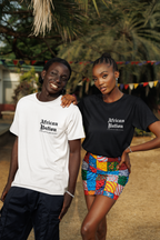 T-shirt unisexe noir et blanc - AFRICAN NATION - BLACK LEGACY STREETWEAR