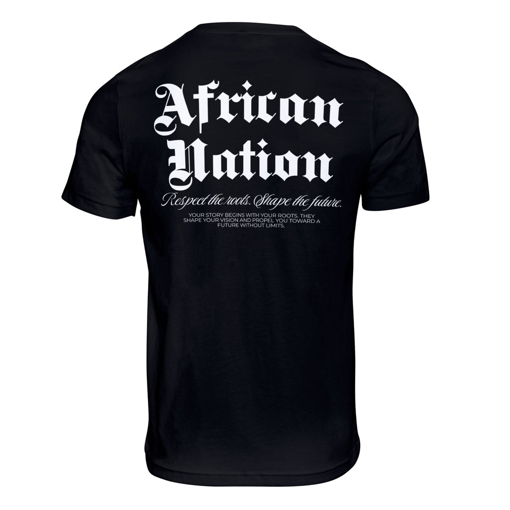 T-shirt unisexe noir - AFRICAN NATION - BLACK LEGACY STREETWEAR