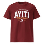 T-SHIRT BORDEAUX UNISEXE AYITI WEST INDIES - BLACK LEGACY STREETWEAR