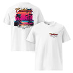 T-SHIRT UNISEXE BLANC CARIBBEAN BEACH PARADISE - BLACK LEGACY STREETWEAR