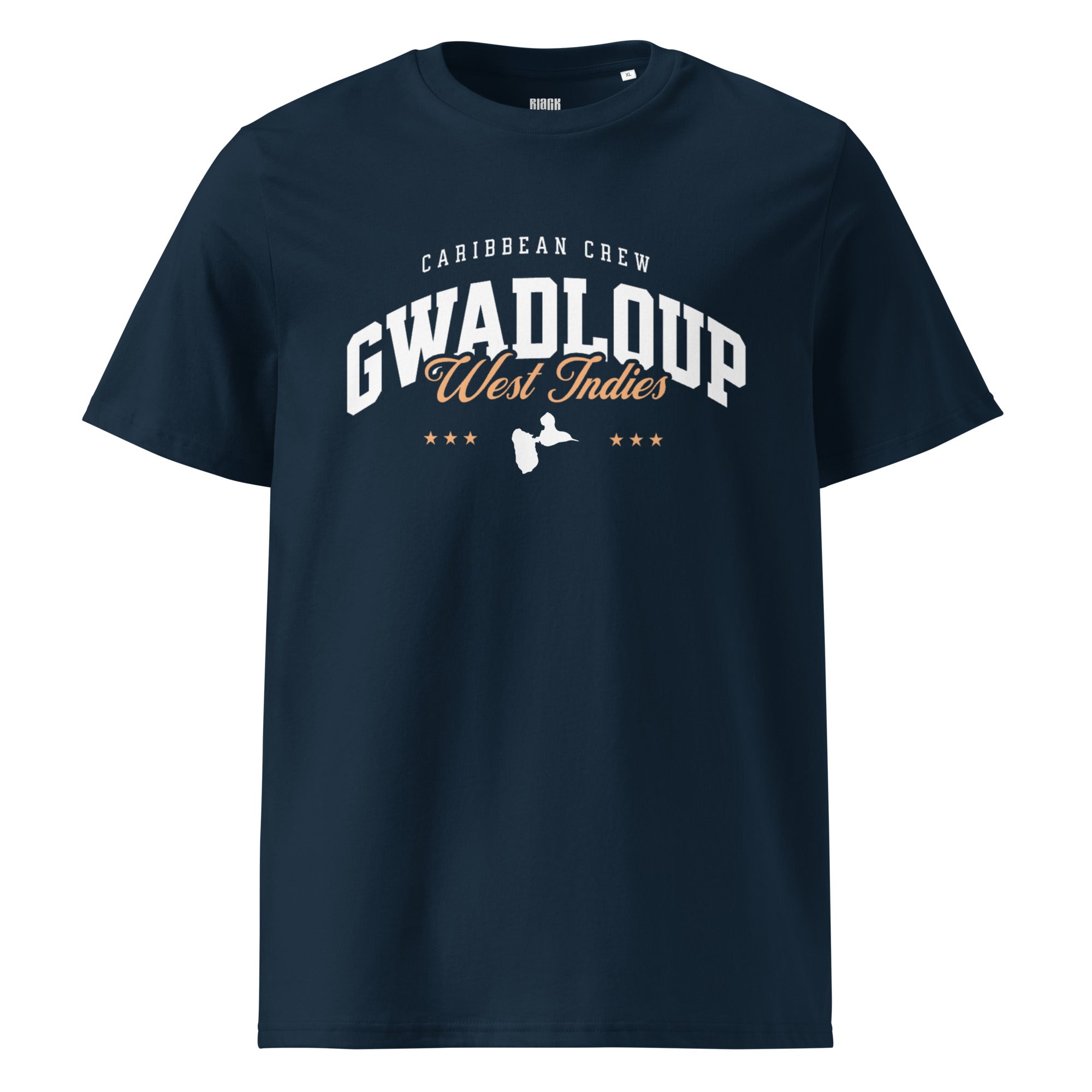T-SHIRT MARINE UNISEXE GWADLOUP WEST INDIES - BLACK LEGACY STREETWEAR