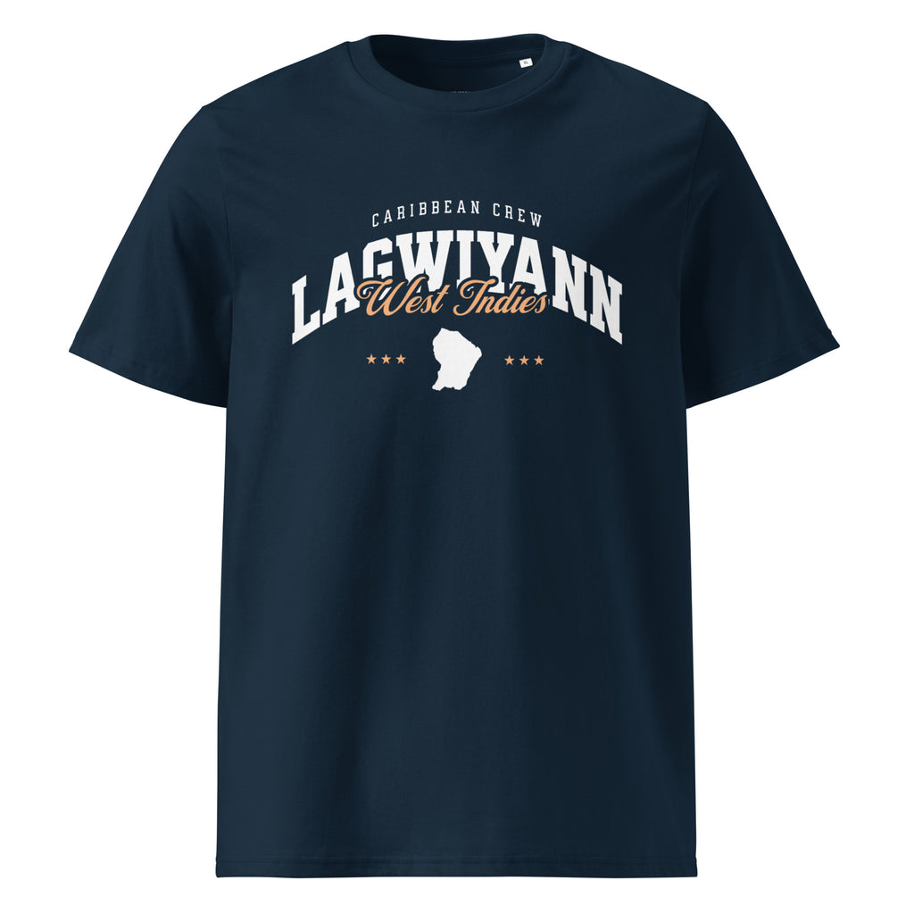 T-SHIRT MARINE UNISEXE LAGWIYANN WEST INDIES - BLACK LEGACY STREETWEAR