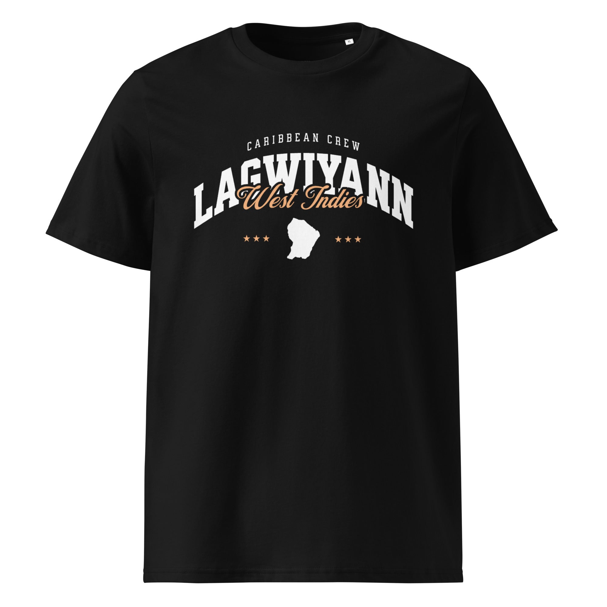 T-SHIRT NOIR UNISEXE LAGWIYANN WEST INDIES - BLACK LEGACY STREETWEAR