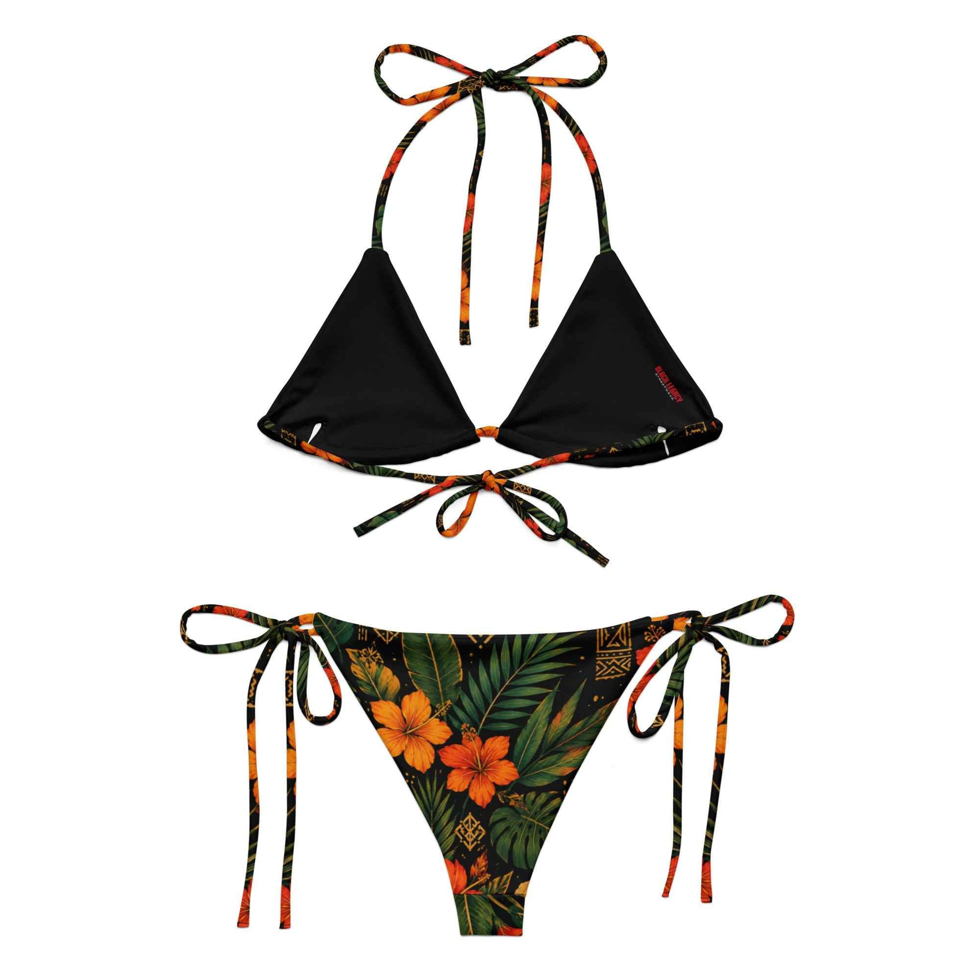 Bikini à cordon - Tropical