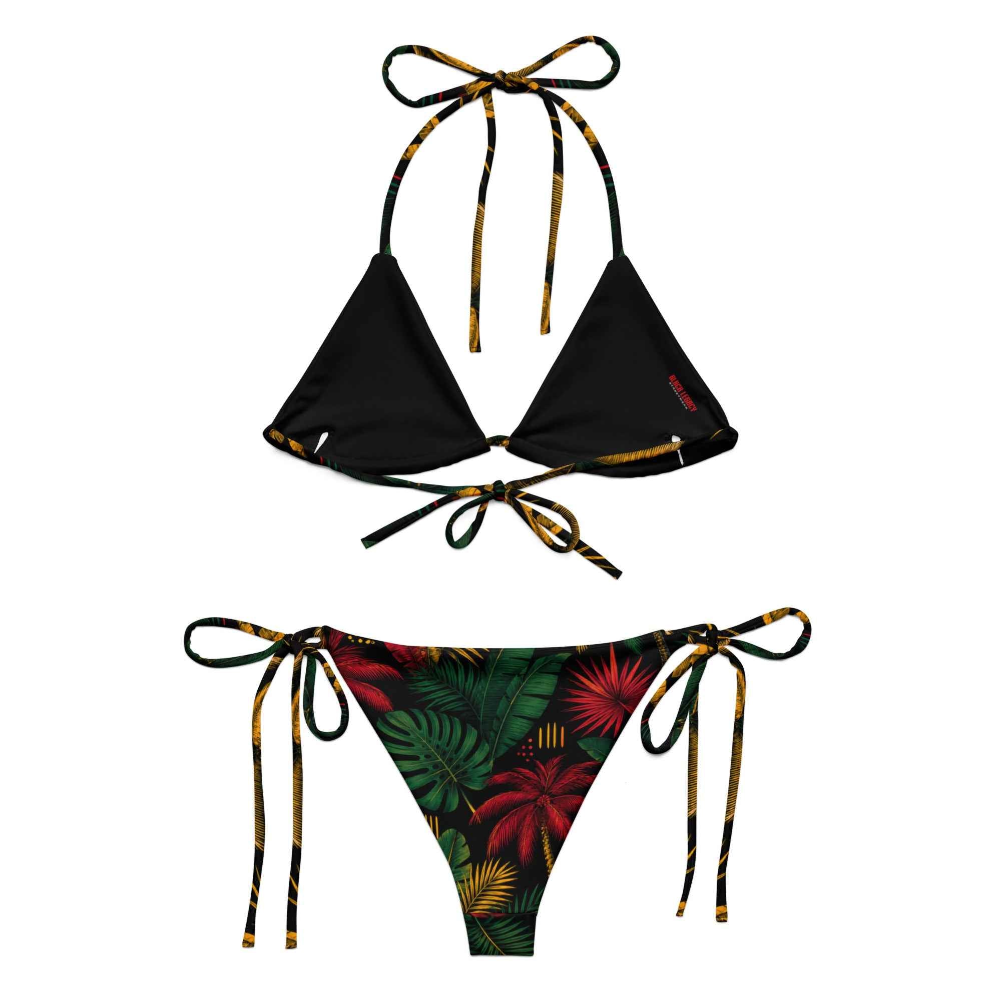 Bikini à cordon - Palmier Tropical