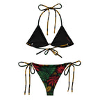 Bikini à cordon - Palmier Tropical - BLACK LEGACY STREETWEAR