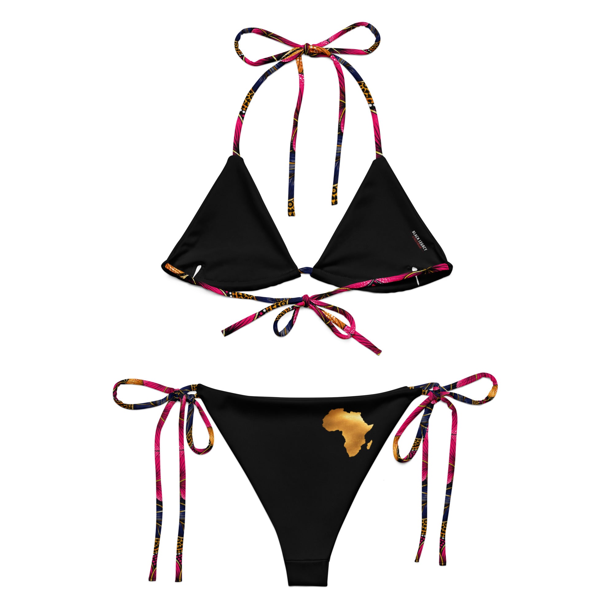Bikini à cordon wax - Afrique doré - BLACK LEGACY STREETWEAR