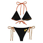 Bikini à cordon madras - Guadeloupe doré - BLACK LEGACY STREETWEAR