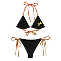 Bikini à cordon madras - Guadeloupe doré - BLACK LEGACY STREETWEAR