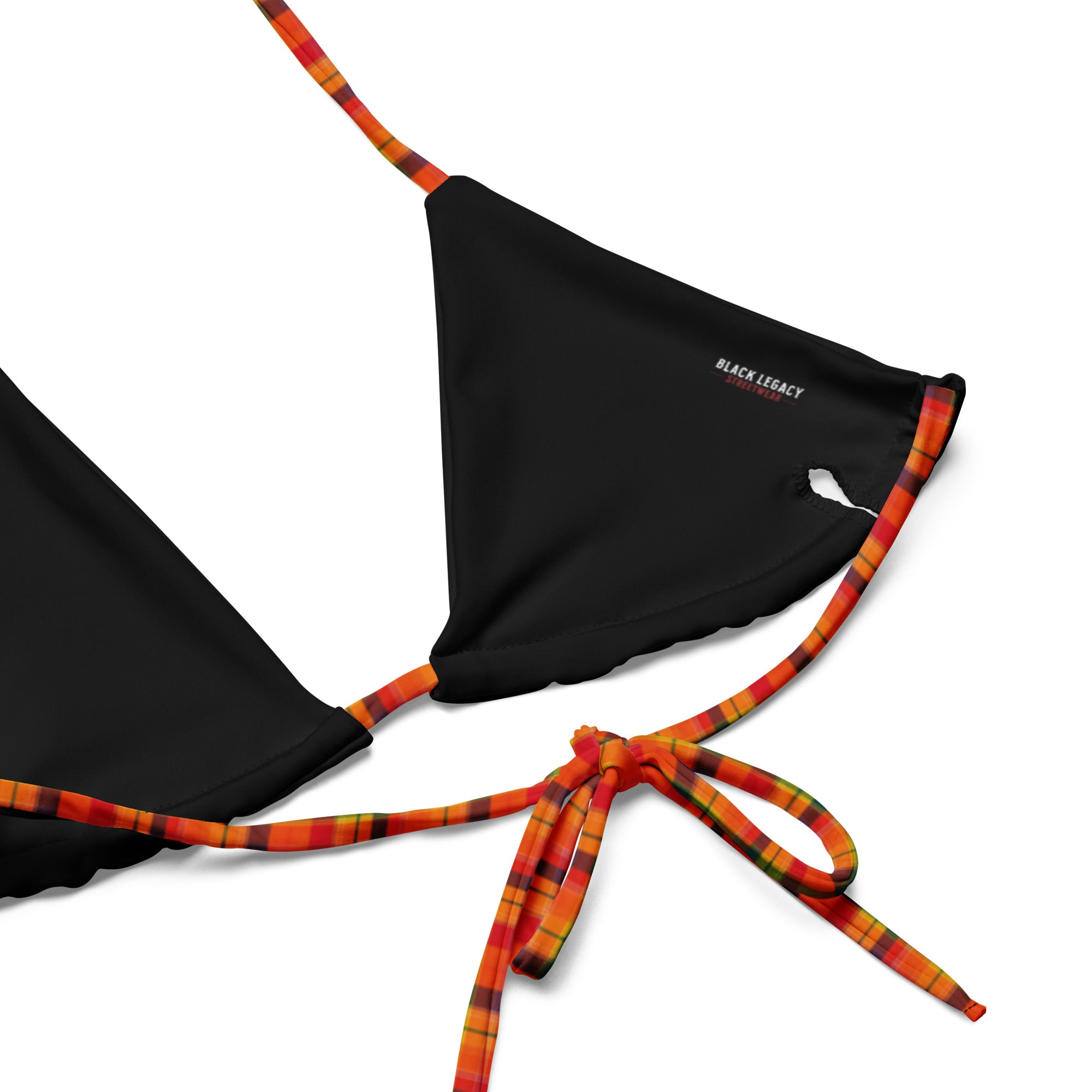 Bikini à cordon madras - Guadeloupe doré - BLACK LEGACY STREETWEAR