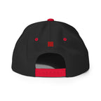 CASQUETTE SNAPBACK GWADININA - DRAPEAU GUADELOUPE - DRAPEAU MARTINIQUE - BRODERIE 3D PUFFY NOIRE/ROUGE - BLACK LEGACY STREETWEAR