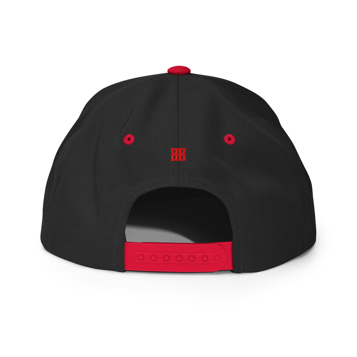 CASQUETTE SNAPBACK KINGSTON - DRAPEAU JAMAIQUE - BRODERIE 3D PUFFY NOIRE/ROUGE - BLACK LEGACY STREETWEAR