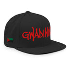 CASQUETTE SNAPBACK GWADININA - DRAPEAU GUADELOUPE - DRAPEAU MARTINIQUE - BRODERIE 3D PUFFY NOIRE - BLACK LEGACY STREETWEAR