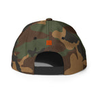 CASQUETTE SNAPBACK GWADININA - DRAPEAU GUADELOUPE - DRAPEAU MARTINIQUE - BRODERIE 3D PUFFY VERT CAMOUFLAGE - BLACK LEGACY STREETWEAR
