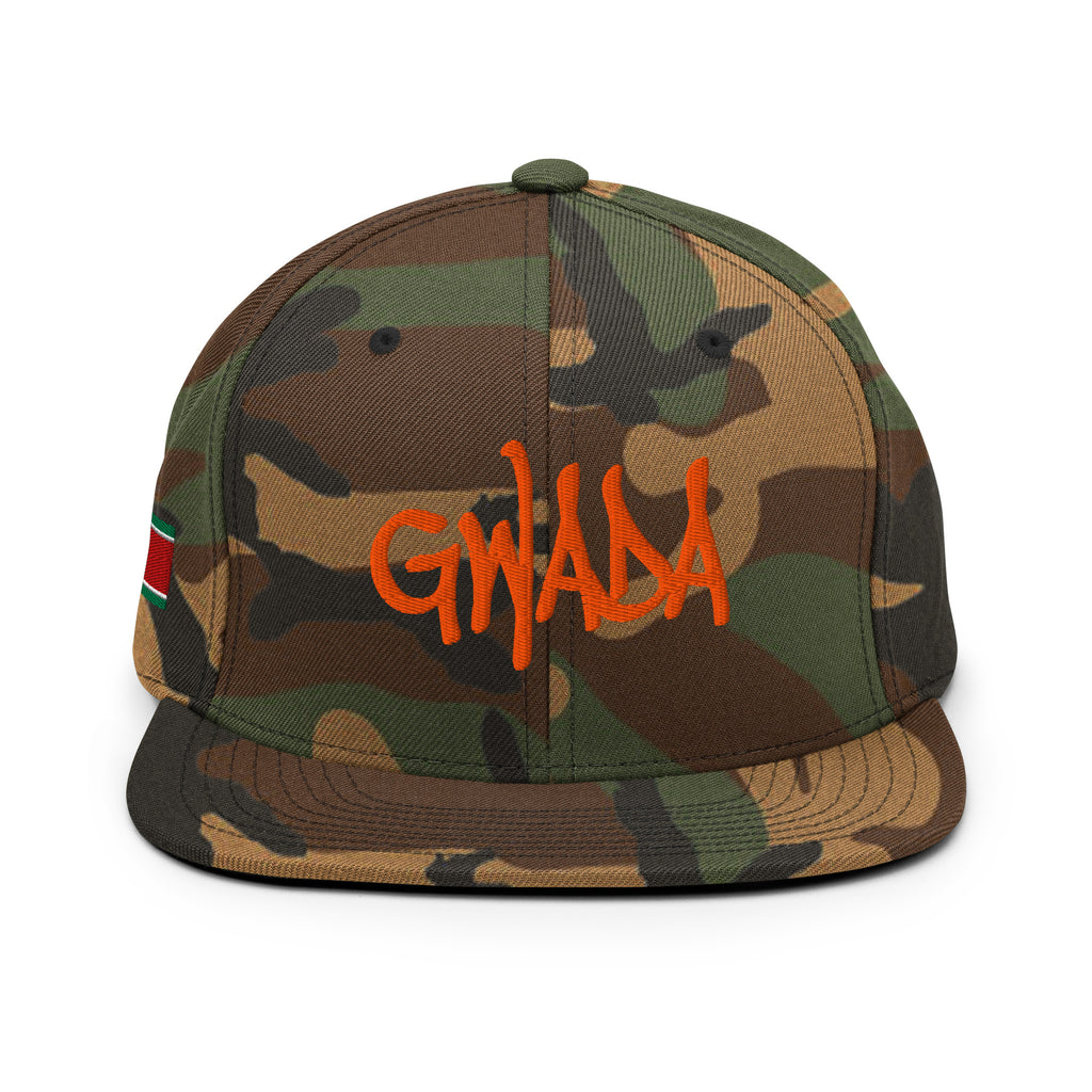 Casquette Snapback - GWADA - DRAPEAU GUADELOUPE - BLACK LEGACY STREETWEAR