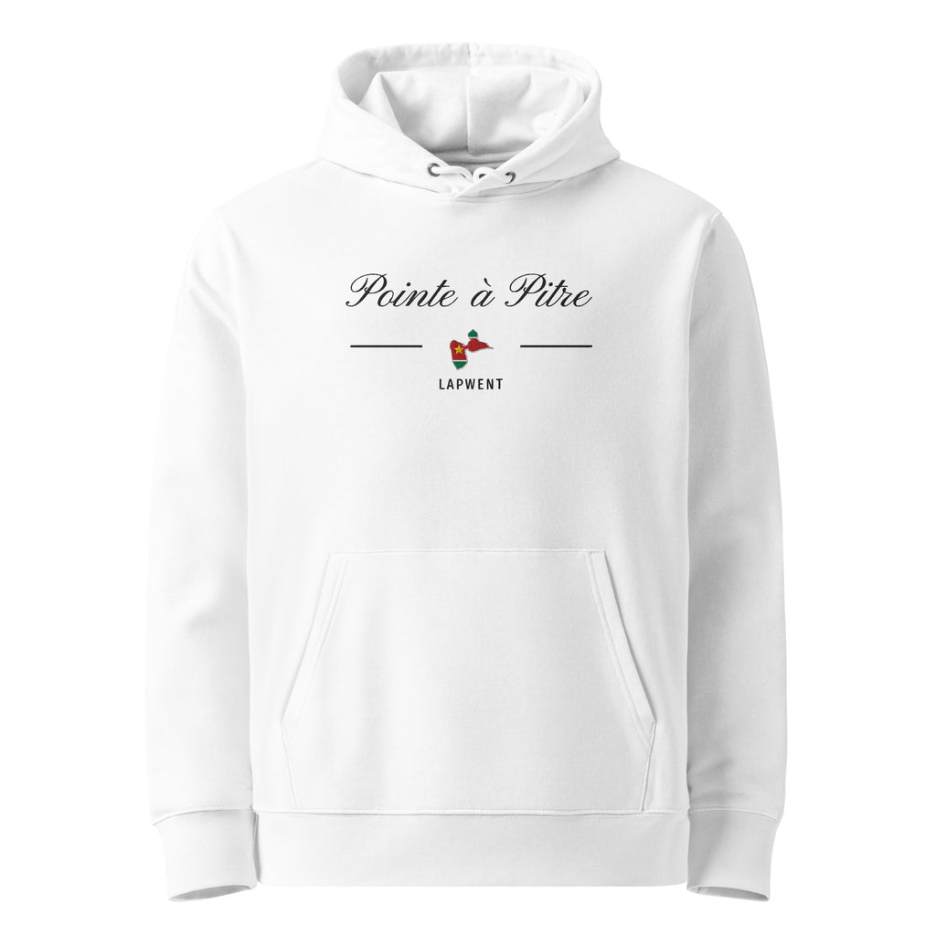 Sweat à capuche unisexe - DRAPEAU GUADELOUPE - BRODERIE - BLACK LEGACY STREETWEAR