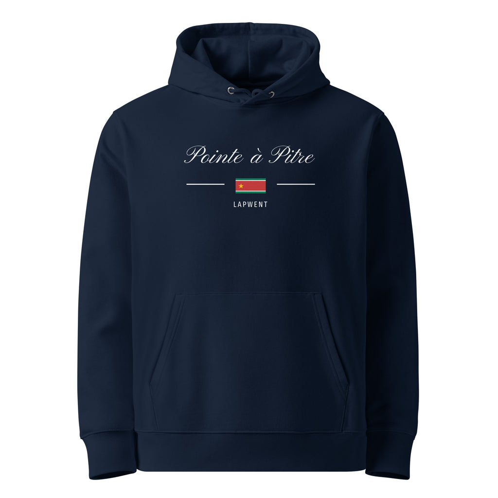Sweat à capuche unisexe - DRAPEAU GUADELOUPE - BRODERIE - BLACK LEGACY STREETWEAR