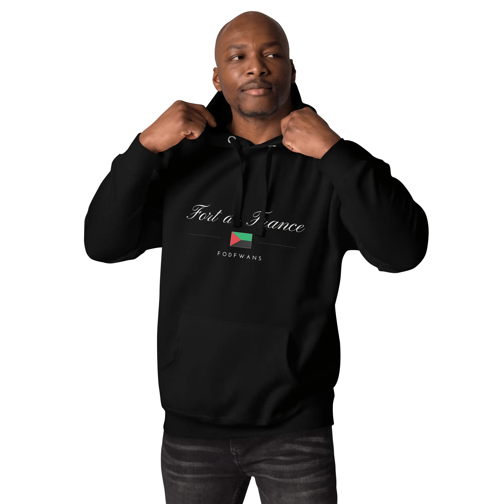 Sweat à capuche unisexe - FORT DE FRANCE - FODFWANS - BLACK LEGACY STREETWEAR