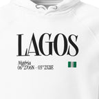 Sweat à capuche unisexe - LAGOS BRODÉ BLACK LEGACY STREETWEAR