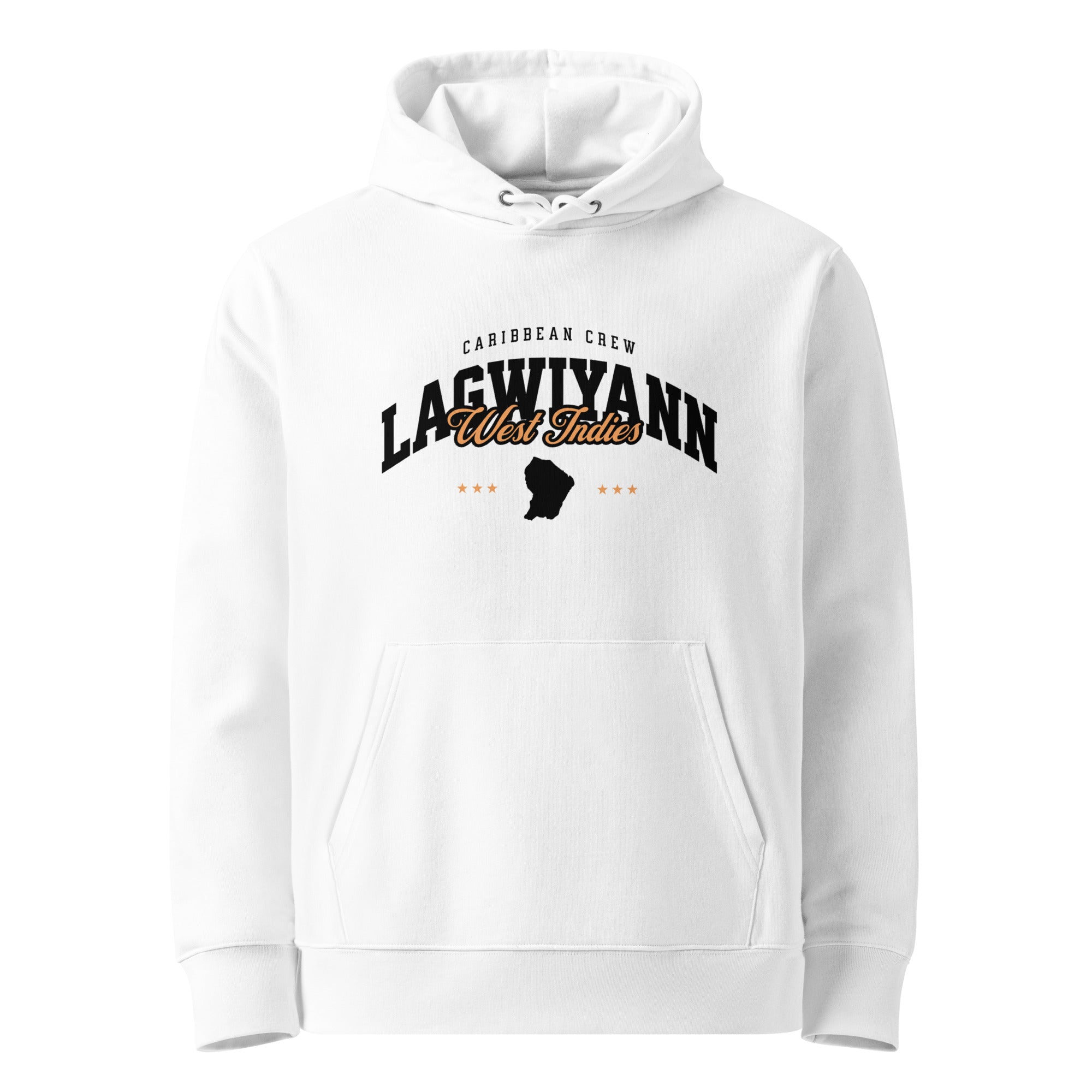 Sweat à capuche unisexe - LAGWIYANN WEST INDIES - BLACK LEGACY STREETWEAR
