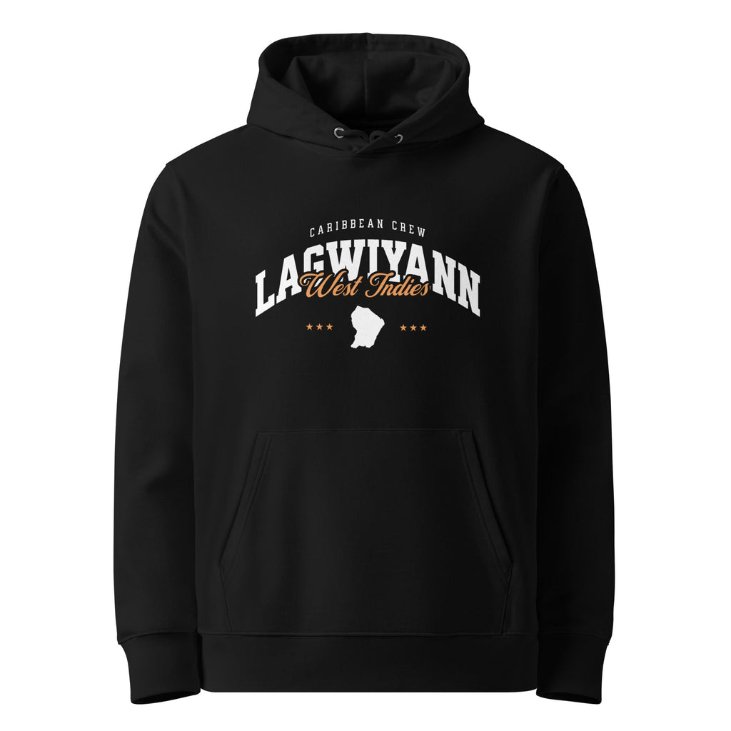 Sweat à capuche unisexe - LAGWIYANN WEST INDIES - BLACK LEGACY STREETWEAR