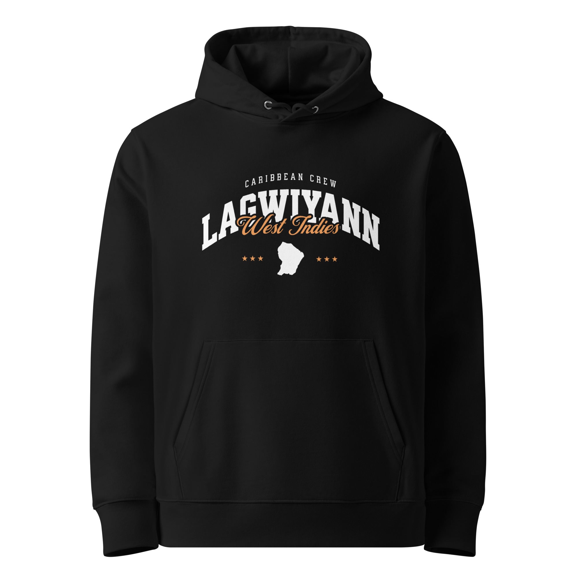 Sweat à capuche unisexe - LAGWIYANN WEST INDIES - BLACK LEGACY STREETWEAR