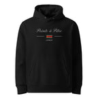 Sweat à capuche unisexe - DRAPEAU GUADELOUPE - BRODERIE - BLACK LEGACY STREETWEAR