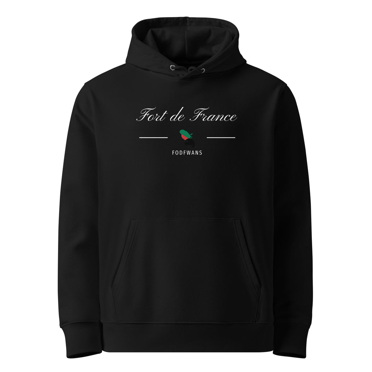 Sweat à capuche unisexe - DRAPEAU MARTINIQUE - BLACK LEGACY STREETWEAR