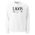 SWEATSHIRT UNISEXE - LAGOS BRODÉ - DRAPEAU NIGERIA - BLACK LEGACY STREETWEAR