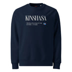 SWEATSHIRT UNISEXE - KINSHASA BRODÉ - DRAPEAU RDC - BLACK LEGACY STREETWEAR