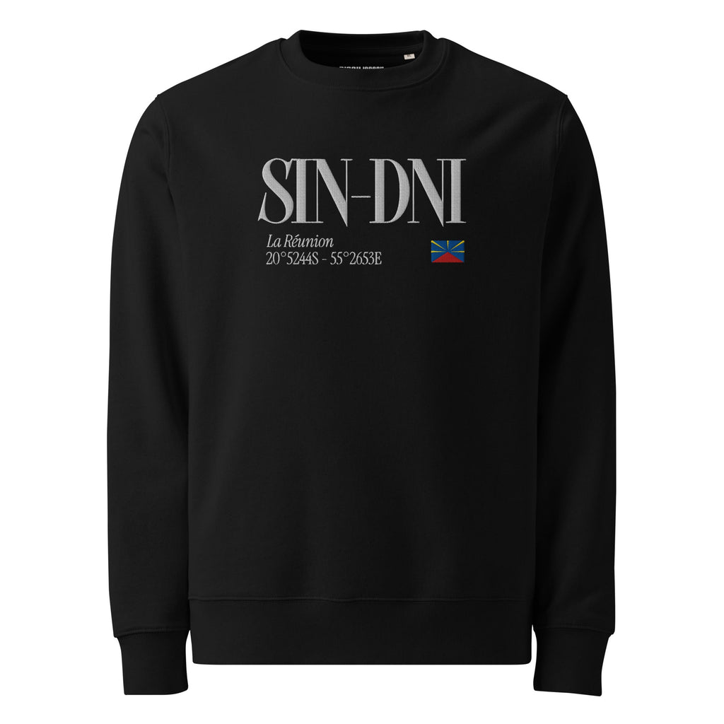 SWEATSHIRT UNISEXE - SIN - DNI BRODÉ - BLACK LEGACY STREETWEAR