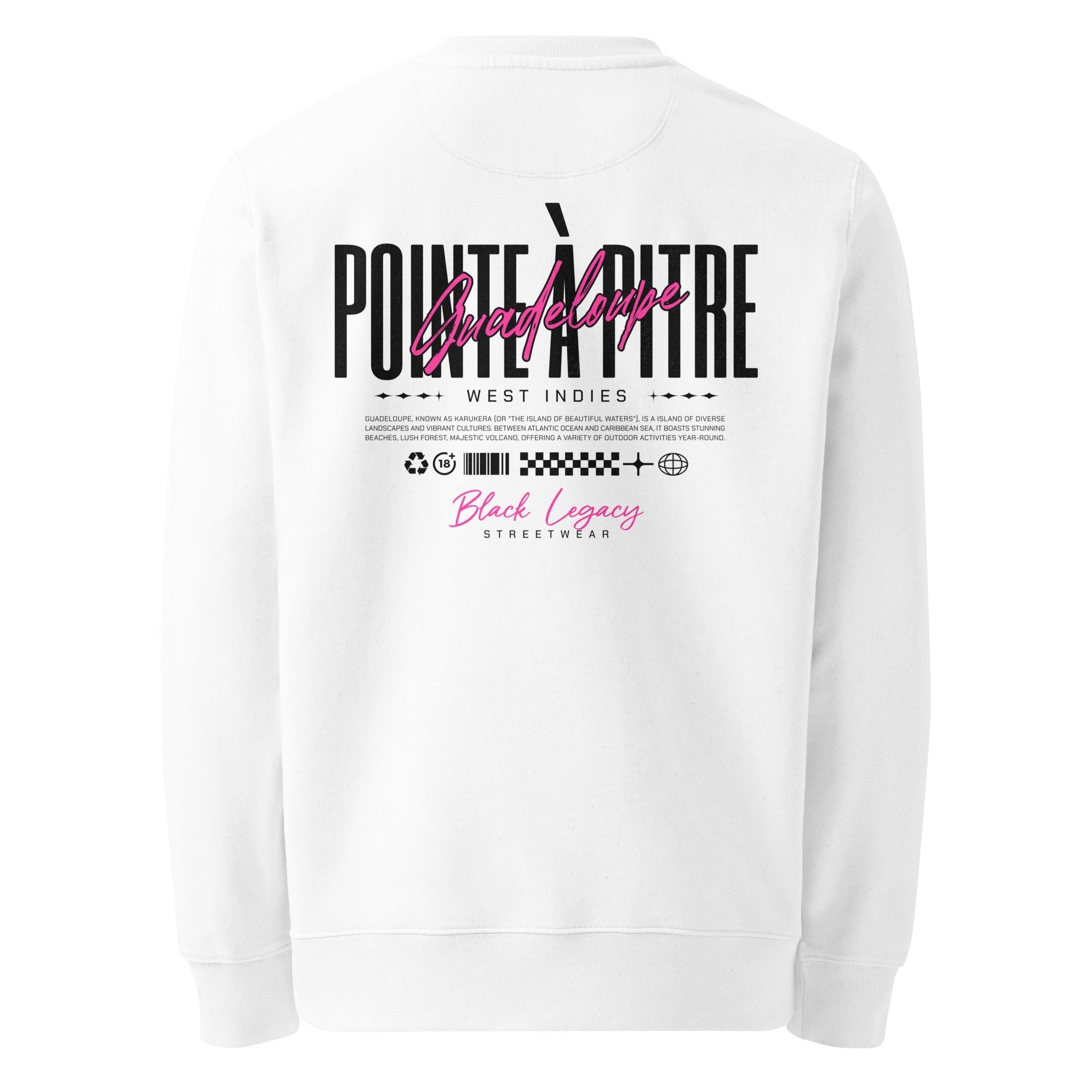 Sweatshirt unisexe - POINTE À PITRE FLUO - BLACK LEGACY STREETWEAR