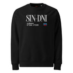 Sweatshirt unisexe - SIN - DNI BRODÉ - BLACK LEGACY STREETWEAR