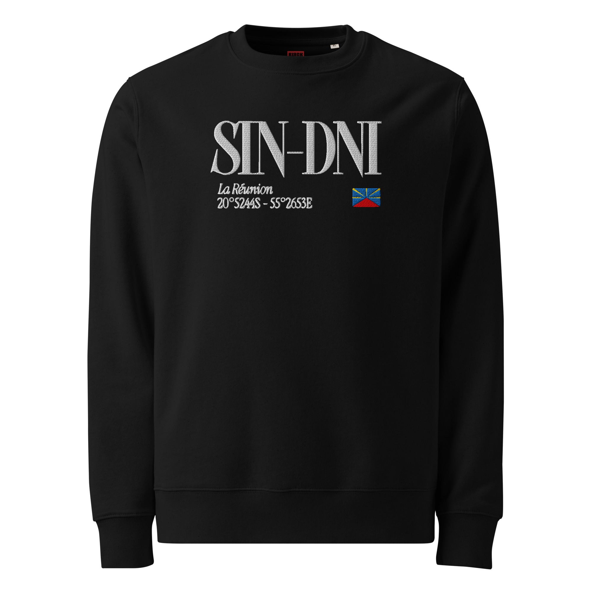 Sweatshirt unisexe - SIN - DNI BRODÉ - BLACK LEGACY STREETWEAR