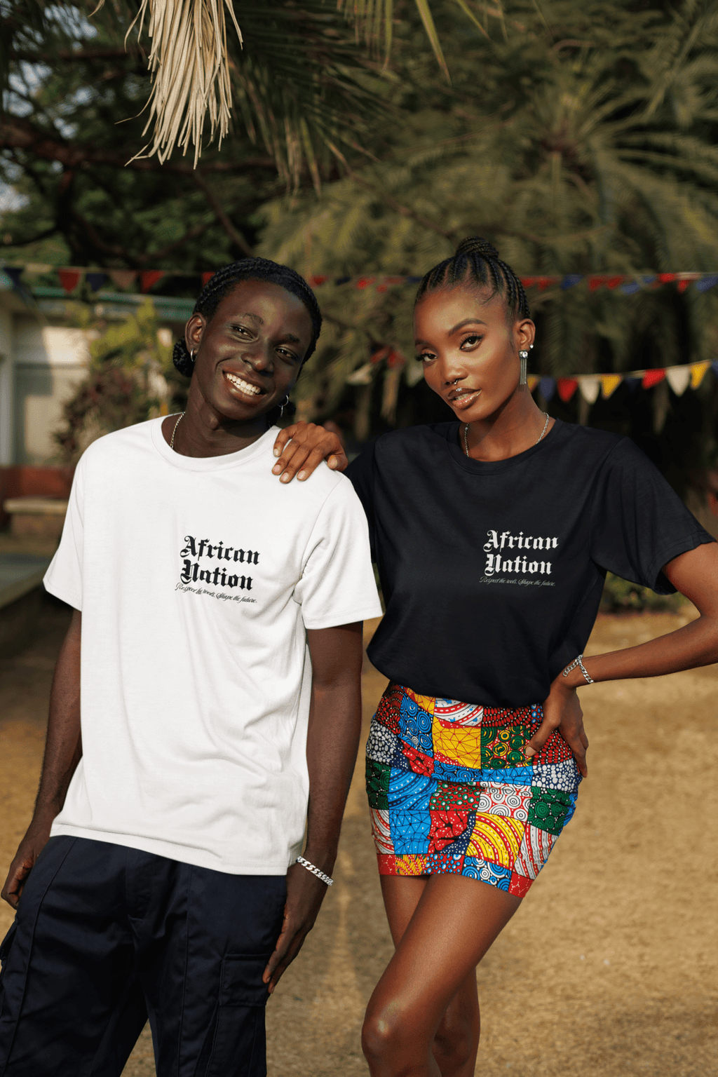 T-shirt unisexe - AFRICAN NATION - BLACK LEGACY STREETWEAR