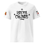 T-SHIRT UNISEXE BLANC - KREYOL CULTURE - DRAPEAU MARTINIQUE CARTE MADRAS - BLACK LEGACY STREETWEAR