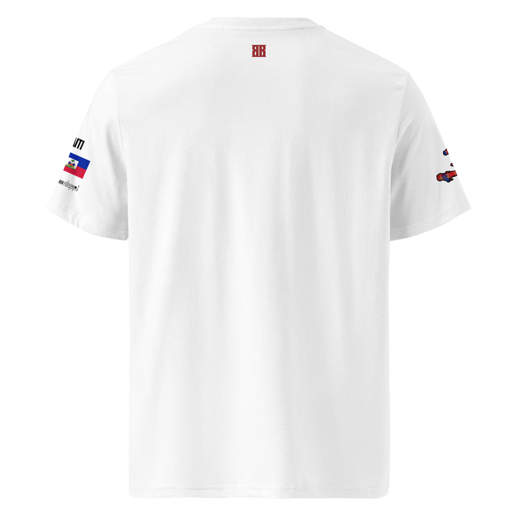 T-shirt unisexe - KREYOL CULTURE - DRAPEAU HAITI CARTE MADRAS - BLACK LEGACY STREETWEAR