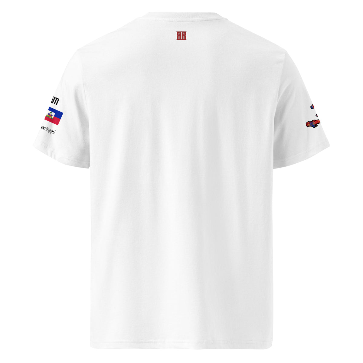 T-shirt unisexe - KREYOL CULTURE - DRAPEAU HAITI CARTE MADRAS - BLACK LEGACY STREETWEAR