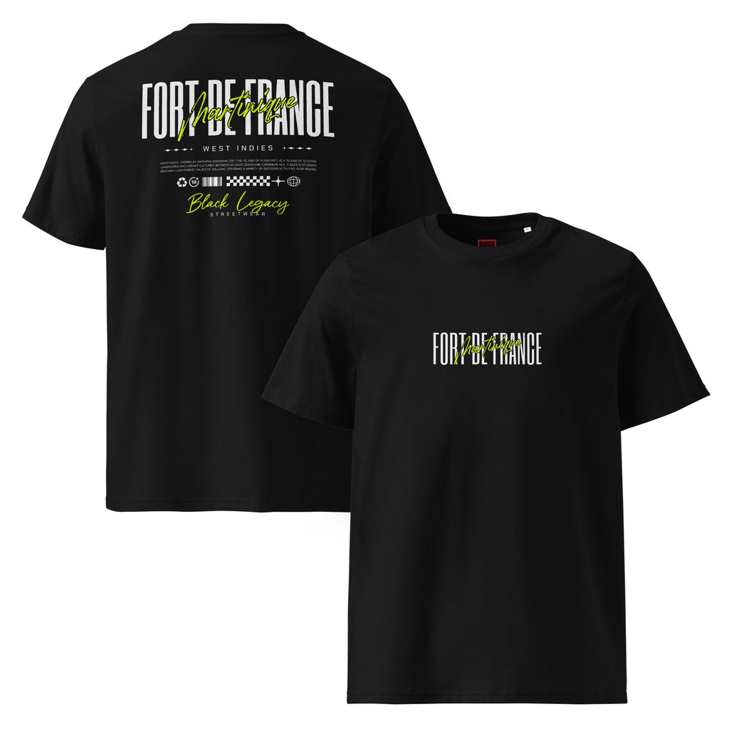 T-shirt unisexe - FORT DE FRANCE FLUO - BLACK LEGACY STREETWEAR