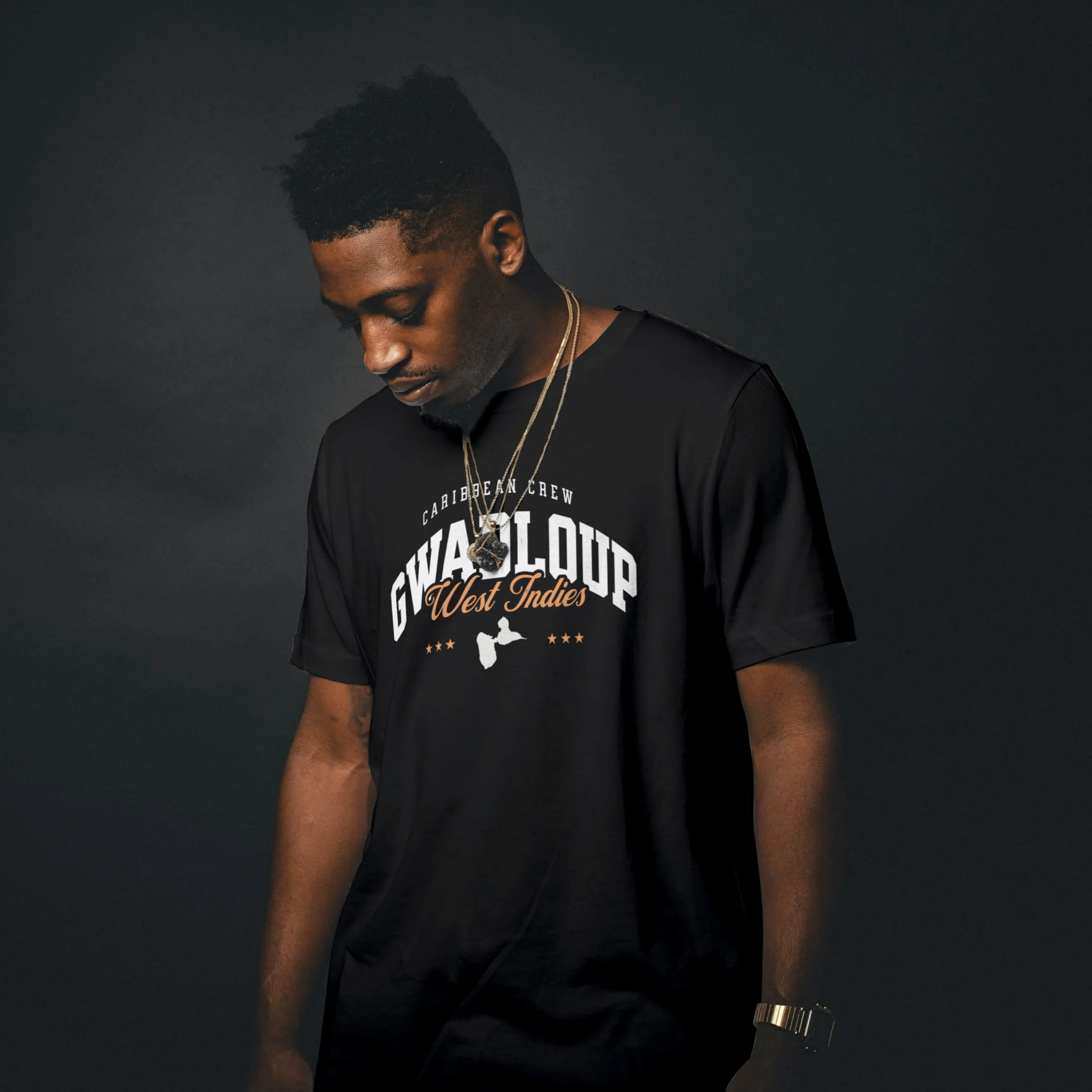 T-shirt unisexe - GWADLOUP WEST INDIES - BLACK LEGACY STREETWEAR