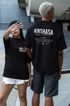 T-shirt unisexe - KINSHASA STAY AUTHENTIC BLACK LEGACY STREETWEAR
