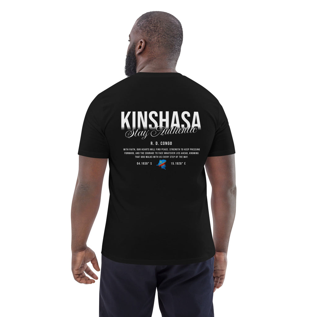T-shirt unisexe - KINSHASA STAY AUTHENTIC BLACK LEGACY STREETWEAR