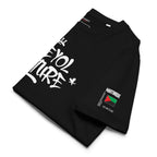 T-SHIRT UNISEXE - KREYOL CULTURE - DRAPEAU MARTINIQUE CARTE MADRAS - BLACK LEGACY STREETWEAR
