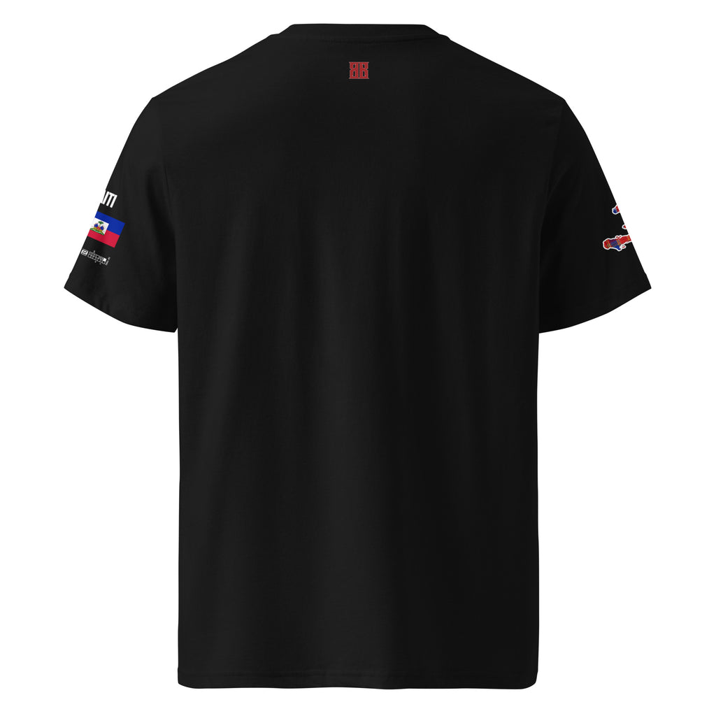 T-shirt unisexe - KREYOL CULTURE - DRAPEAU HAITI CARTE MADRAS - BLACK LEGACY STREETWEAR