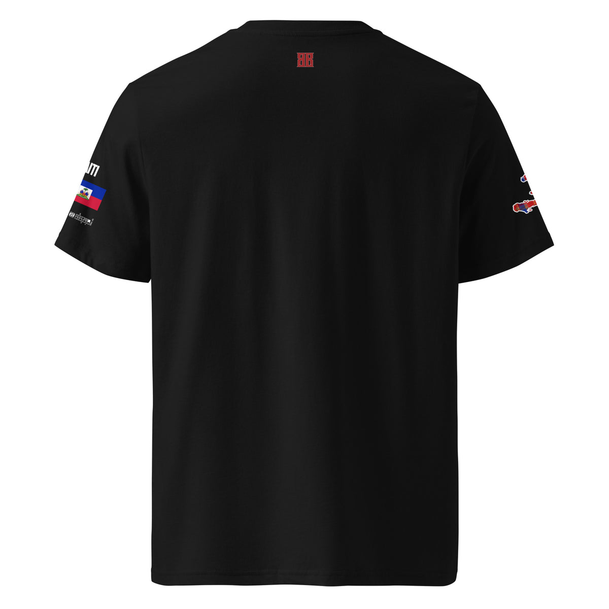 T-shirt unisexe - KREYOL CULTURE - DRAPEAU HAITI CARTE MADRAS - BLACK LEGACY STREETWEAR