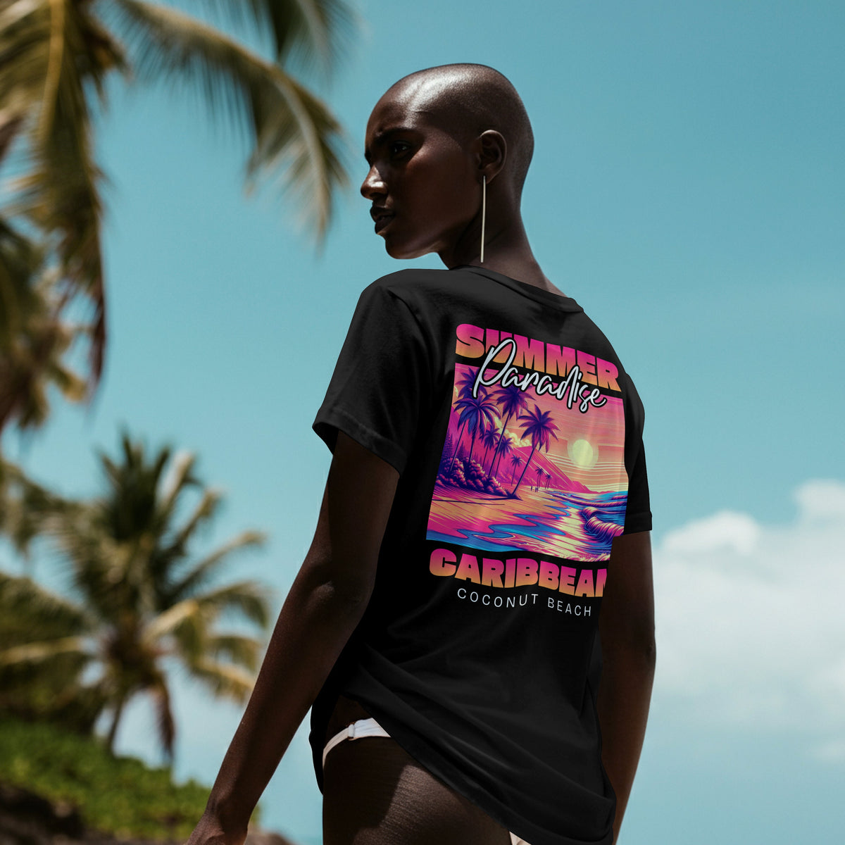 T-shirt unisexe - Summer Paradise - BLACK LEGACY STREETWEAR